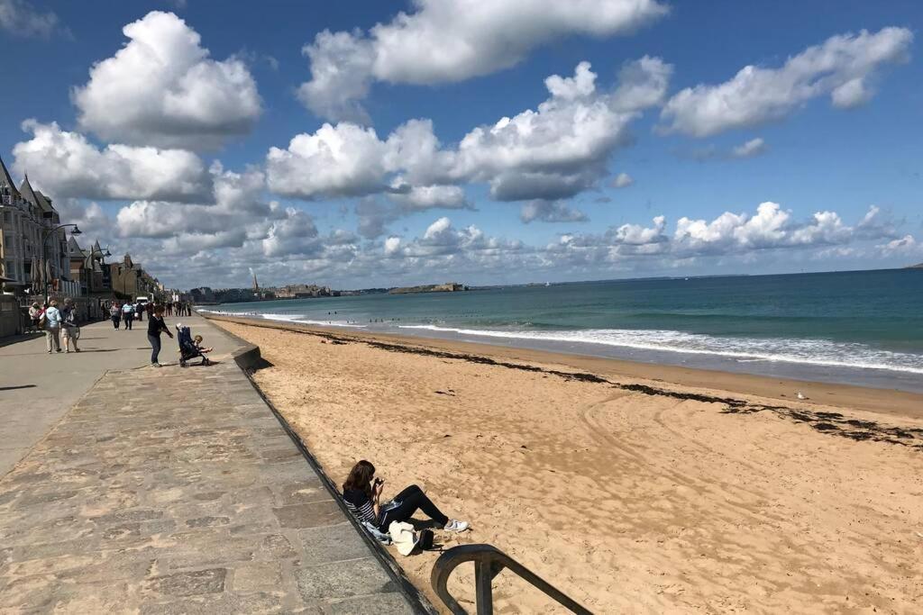 IDEAL-à 1 mn Plage/sillon -jardin privé- 1/6 pers Saint-Malo Exterior foto